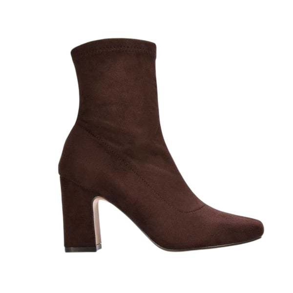 XY London Womens/Ladies Alex Side Zip Stretch Block Heel Ankle Boots