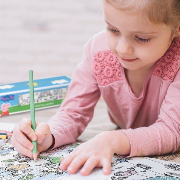 Peppa Pig kreativ målning ritning målarbok uppsättning med roller