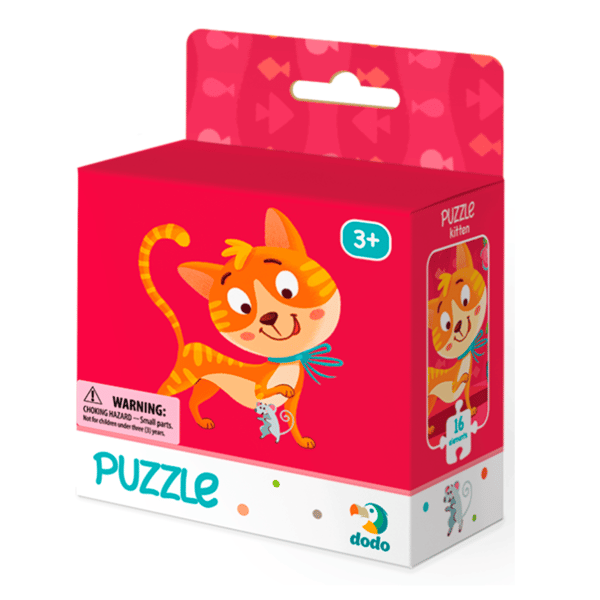 Kitty-palapeli 16 palaa pedagoginen palapeli lapsille kissan väri