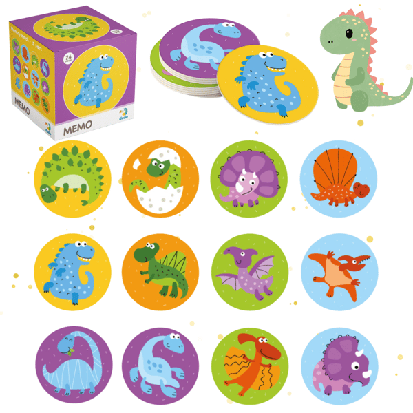 Muistipeli dinosaurukset mini muistipeli 24 osaa pienimmille
