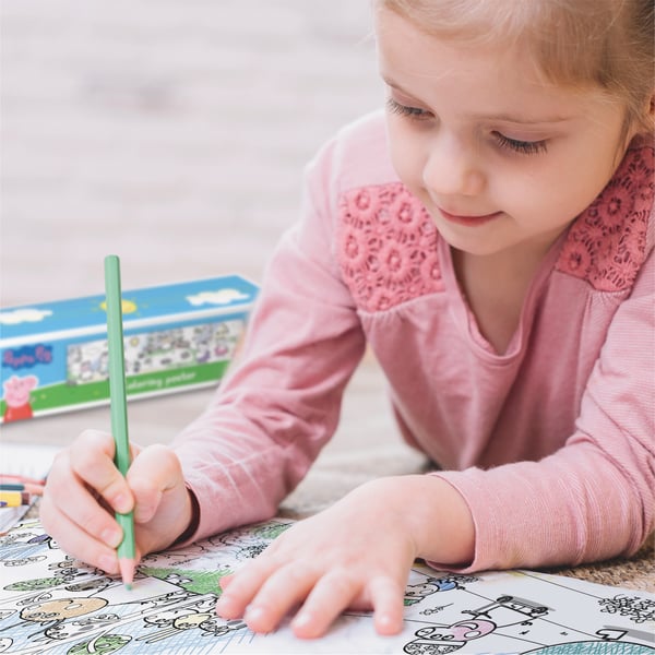 Peppa Pig målarbok ritningsroller kreativ uppsättning för målning