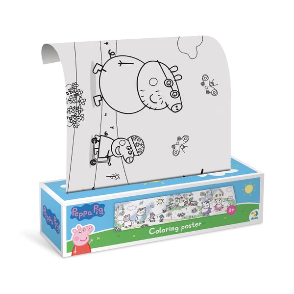 Peppa Pig kreativ målning ritning målarbok uppsättning med roller