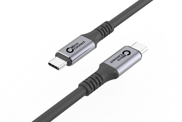 MicroConnect USB-C-kabel 0,5 m 100 W 40 Gbps USB4