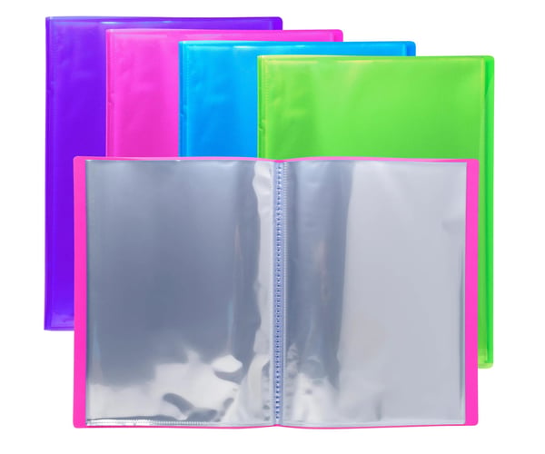 Exacompta 12x Iderama PP Display Book (30 lommer) - assorterede farver 86770E