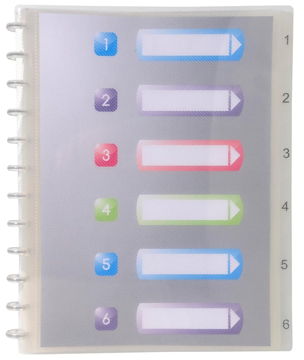 Exacompta 4x Crystal Display Book med aftagelige lommer, A4, (30 lommer) - Krystal 86320E