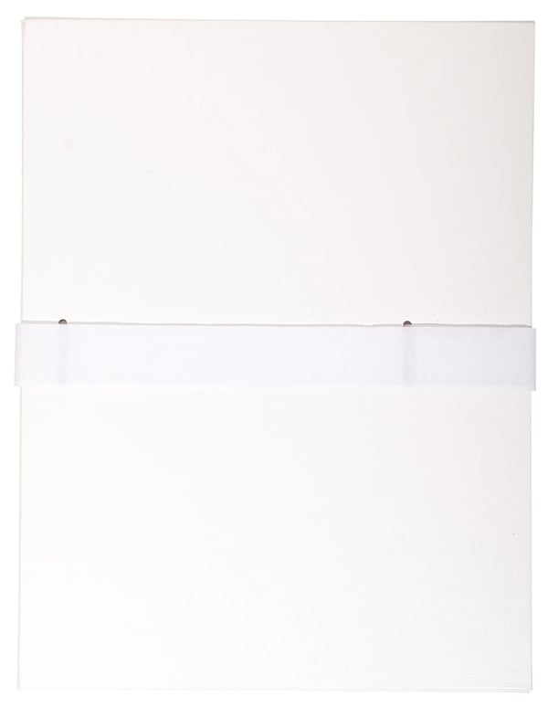 Exacompta 10x Balacron Expanding Spine Folder, A4, Hook and Loop Strap - hvid 631E