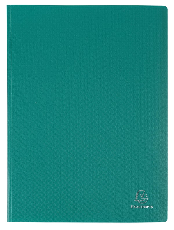 Exacompta 12x Bøjelig polypropylen Display Book 100 visninger, A4 - Mørkegrøn 8553E