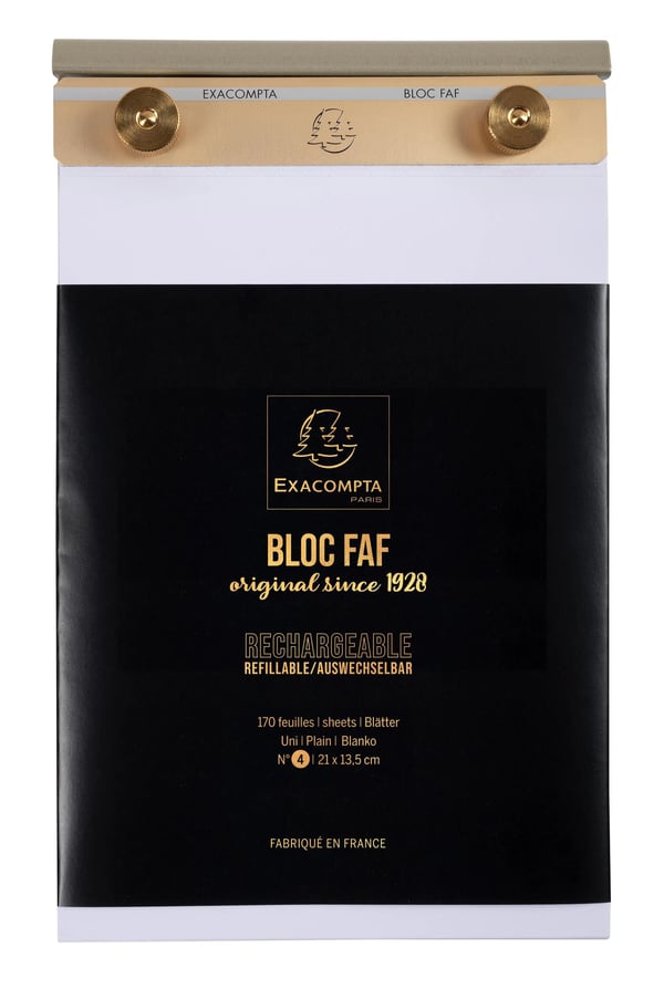 Exacompta FAF No.3 skriveblok, almindelig (stor) - hvid 12114E