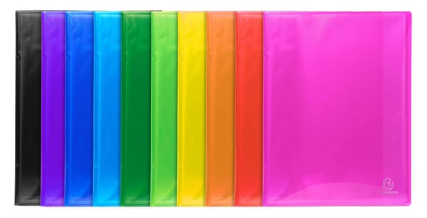 Exacompta 8x Iderama PP Display Book, 80 lommer, A4 - assorterede farver 85470E