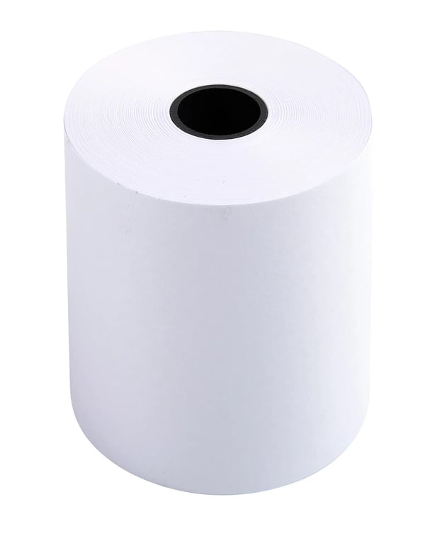 Exacompta 50x Kvitteringsruller til lommeregner, 1 lag, 57x50x12x25 - hvid 40346E