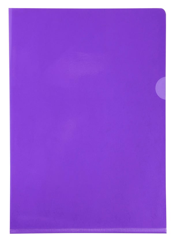 Exacompta PVC-skaeringsmappe, A4, pose med 100 stk. - Lilla 661205E