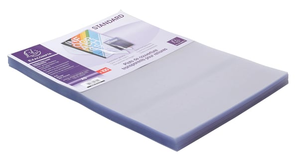 Exacompta AEske med 100 PVC-omslag til indbinding 0,2 mm - A3 - Krystal 42745E