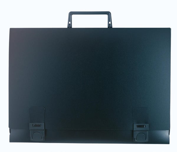 Exacompta 2x Portfolio Rigid PP Art Folders 52x71cm - Sort 59201E