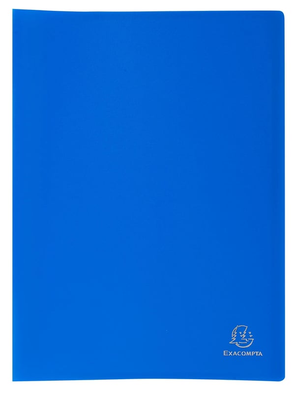 Exacompta 12x Bøjelig polypropylen Display Book 100 visninger, A4 - Lyseblå 8557E