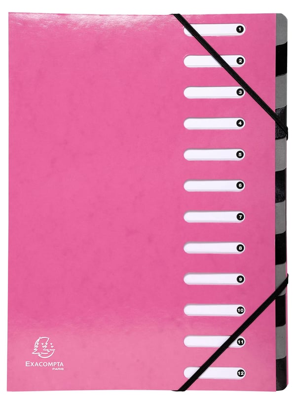 Exacompta 6x Iderama Harmonika Multipart File - Lyserød| 53928E