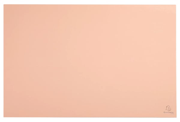 Exacompta 8x Skrivebordsmåtte i karton Aquarel - Koral 60161D