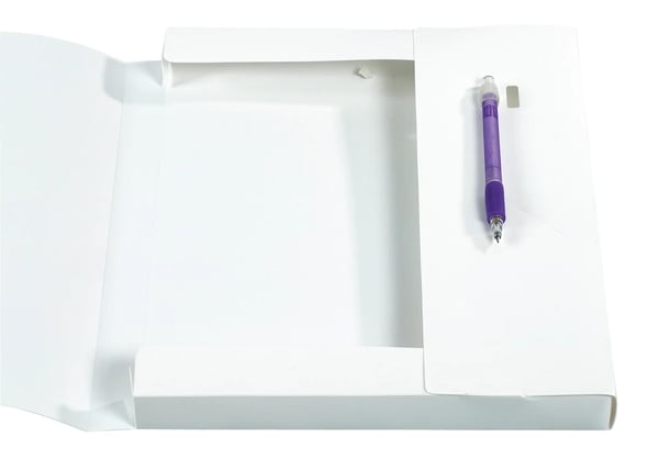 Exacompta 17x Arkiveringsboks 25 mm ryg, uigennemsigtig 0,7 mm polypropylen Krea Cover - hvid 59589E