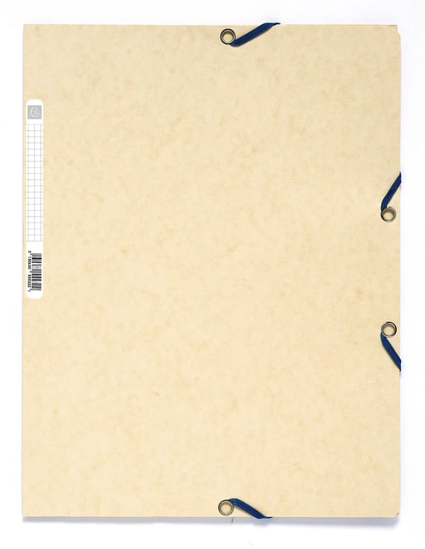 Exacompta 50x Europa Elastikmappe med 3 klapper 400gsm A4 - Assorterede farver pasteller 55550E