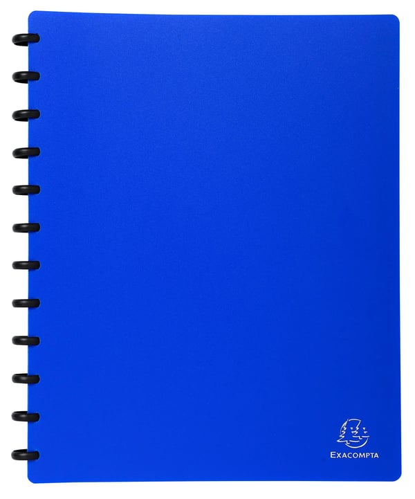 Exacompta 4x Display Book PP med udtagelige lommer - 30 lommer - A4 - Blå 86362E