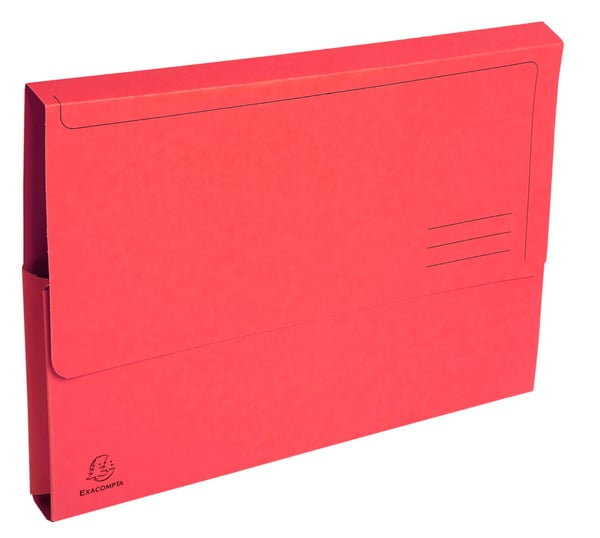 Exacompta 10x Forever Recycled Document Wallets A4 - Rød 46975E