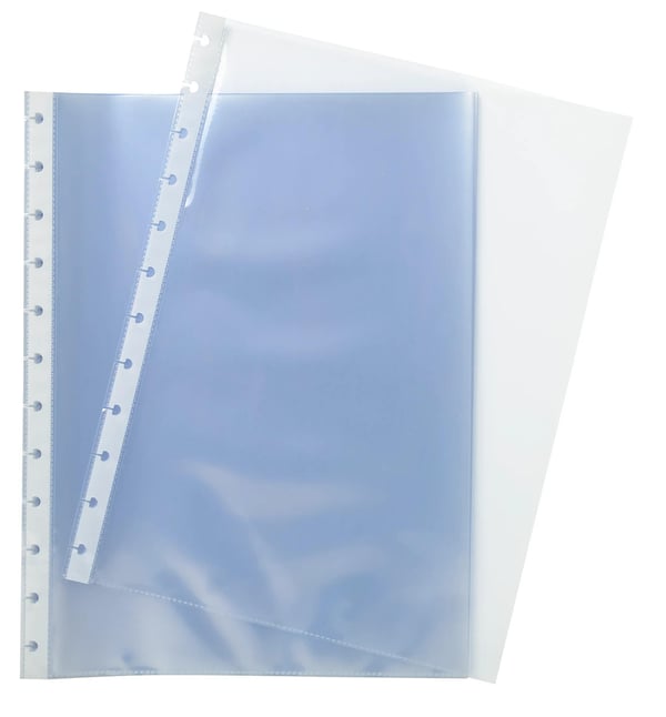 Exacompta 10x Exactive Exactive genopfyldelige lommer til displaybog, A4, pose med 10 stk. - gennemskinnelig krystal 86134E