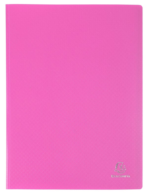 Exacompta 20x Display Book Opak PP svejset, 40 visninger, A4 - Lyserød| 88227E