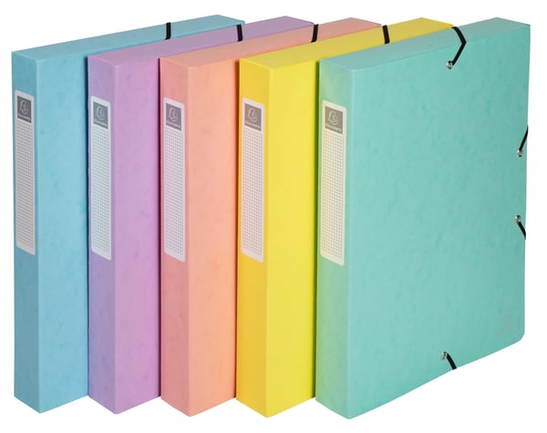 Exacompta 8x Aquarel Box File A4 25mm 0.7mm Assorteret - assorterede farver 59550E Exacompta 8x Aquarel Box File A4 25mm 0.7mm Assorteret - assorterede farver 59550E