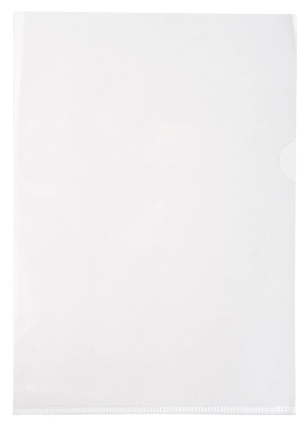 Exacompta 10x Skaeremapper, PVC A4 (pakke med 10 stk.) - Krystal 660530E