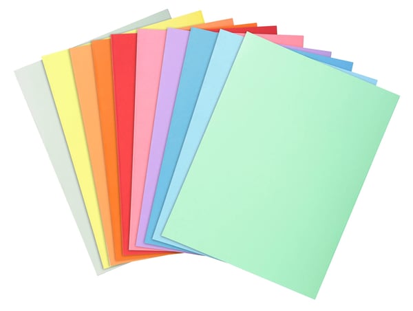 Exacompta 5x Pakke med 100 mapper SUPER 210 - 24x32cm - assorterede farver 330000E