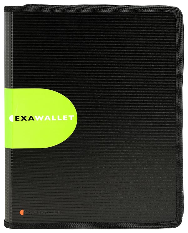 Exacompta 5x Exactive ExaWallet konferencemappe med lommeregner - Sort 55534E