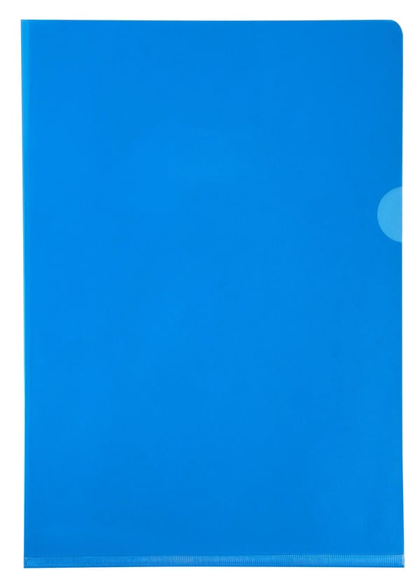 Exacompta 10x Skaeremapper, PVC A4 (pakke med 10 stk.) - Blå 660525E
