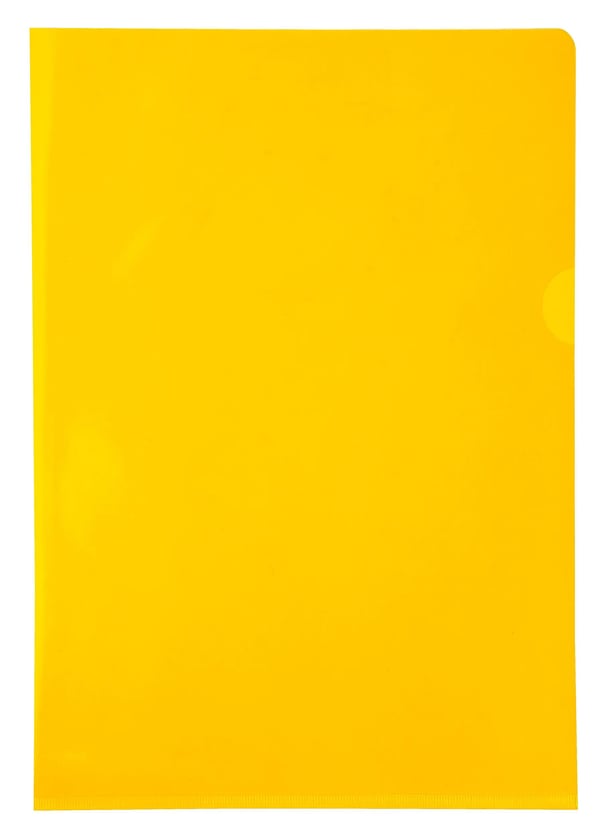 Exacompta PVC-skaeringsmappe, A4, pose med 100 stk. - Gul 661235E