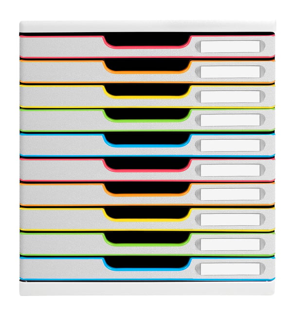 Exacompta MODULO A4 - 10 skuffer Black Office - 302913D
