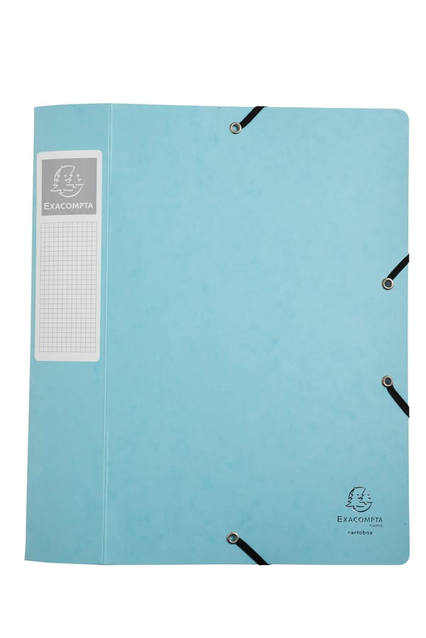 Exacompta 10x Aquarel kartoteksmappe Cartobox A4 60mm Board - assorterede farver 16460E