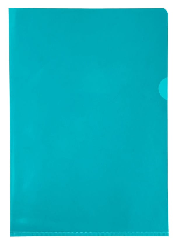 Exacompta 2x Exacompta PVC-skaeret flush mappe, A4, pose med 50 - assorterede farver 661000E