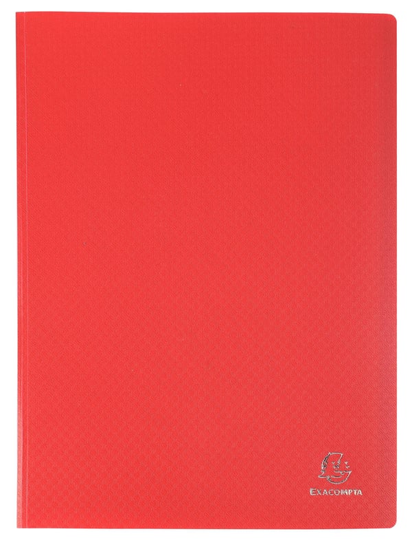 Exacompta 12x Economy Opaque Display Book, A4 (40 lommer) - Rød 8545E