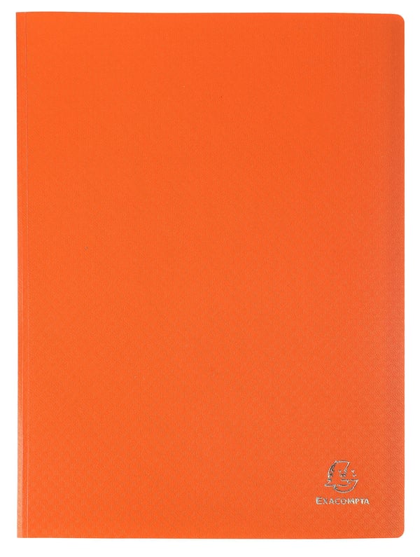 Exacompta 8x OPAK 0,5 mm polypropylen Display Book Krystallommer 160 visninger, A4 - orange 88824E