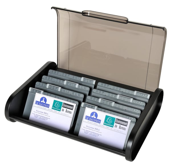 Exacompta TOP LINE visitkortkasse - Sort 68114D