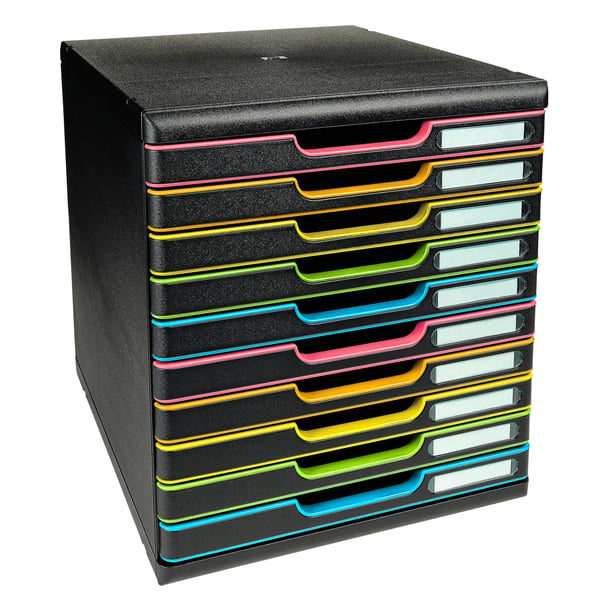 Exacompta MODULO A4 - 10 skuffer Black Office - 302914D