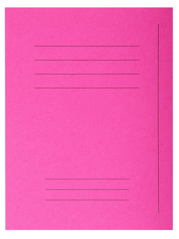 Exacompta 5x Pakke med 50 fortrykte mapper med kvadratisk snit Forever® 100% genbrug - 24x32cm - Fuchsia 435020E