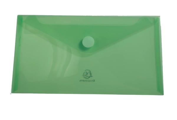 Exacompta 10x PP-lomme, 25x13,5, Hook & Loop, pose med 5 - assorterede farver 56510E