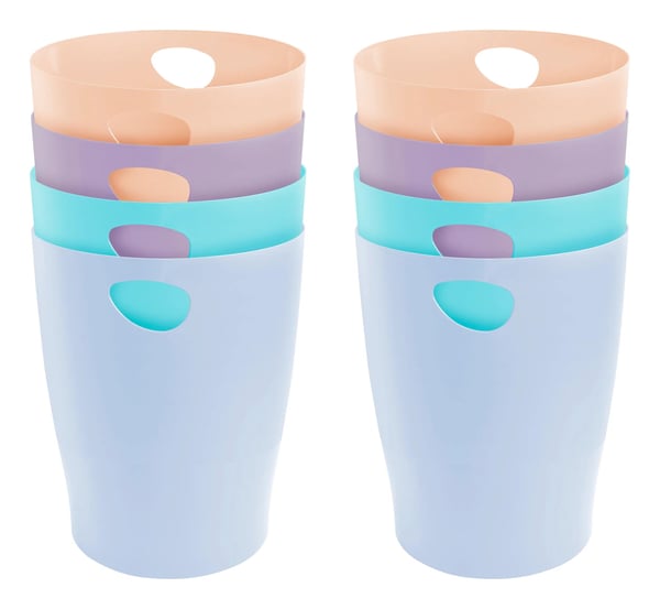 Exacompta 8x ECOBIN Papirkurv til affaldspapir Aquarel - assorterede farver 45396D
