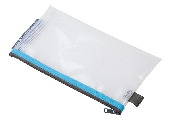 Exacompta 10x lomme-/blyantaesker med lynlås i blød plast (DL 10X21cm) - assorterede farver 34130E