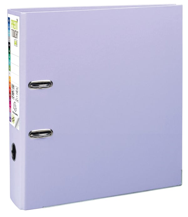Exacompta 10x PremTouch PP Brevordner, A4 maxi, 80mm ryg - Lilac 53307E