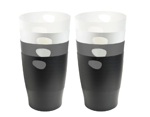 Exacompta 8x ECOBIN Economy genbrugspapirkurv til genbrugspapir - assorterede farver 45398D