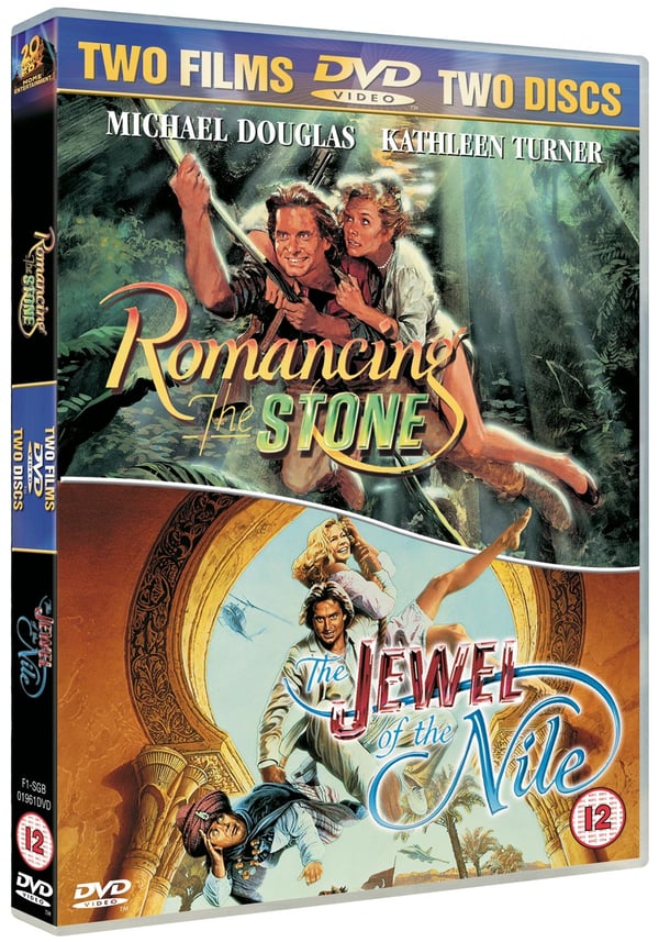 Den vilda jakten på stenen 1+2 / Romancing the Stone + The Jewel of the Nile (2 DVD)