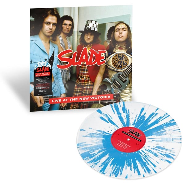 Slade: Live at New Victoria 1975 (Sininen roiske) (2 Vinyyli LP)