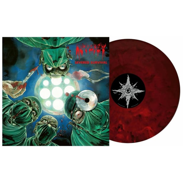 Autopsy: Severed survival (Rød/Sort marmor) (Vinyl LP)