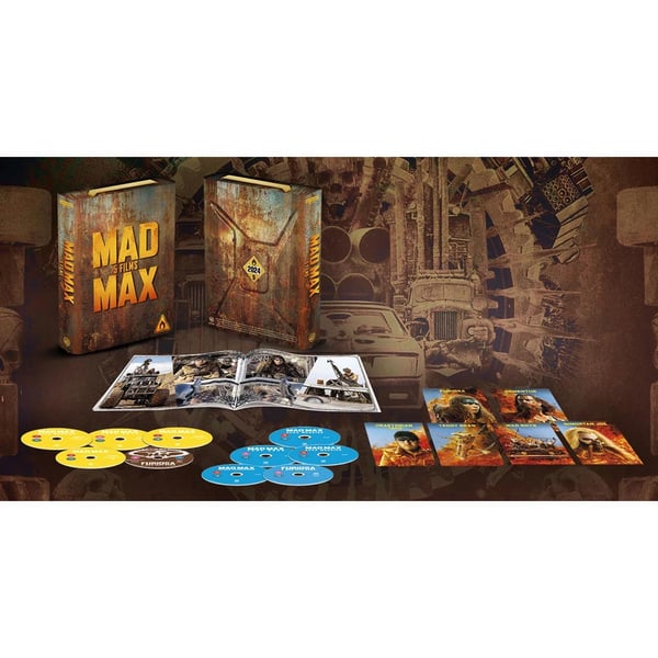 Mad Max: 5-film Petrol Can Edition / Mad Max 1-5 (5 4K UHD + 5 Blu-ray + Bog / Limited Steelbook) Mad Max: 5-film Petrol Can Edition / Mad Max 1-5 (5 4K UHD + 5 Blu-ray + Bog / Limited Steelbook)