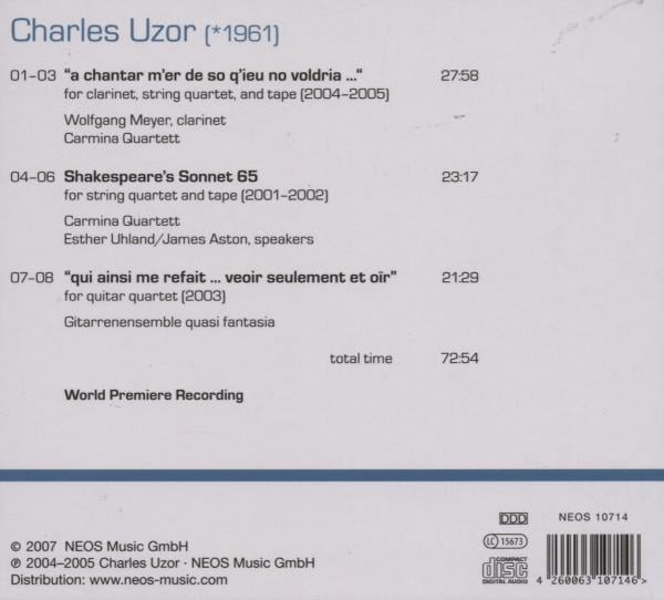 Uzor Charles: Quartets/Quintet (CD)